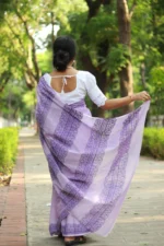 Lavender Alpona – শান্ত রঙে নকশার সৌন্দর্য - Image 2