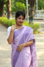 Lavender Alpona – শান্ত রঙে নকশার সৌন্দর্য