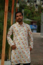 আলপনা পাঞ্জাবি – শুভ্র স্পর্শ Boishakhi Bliss Edition - Image 3