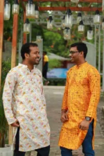 আলপনা পাঞ্জাবি – প্রাঞ্জল হলুদ Heritage Edition - Image 3