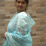 Nilabho Semi-Muslin – নীল-সাদা ব্লকে নরম অথচ রাজকীয় এক ছোঁয়া