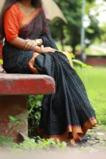 Tamalrekha Cotton – কালো-সবুজে প্রাচীন মাধুর্য - Image 5
